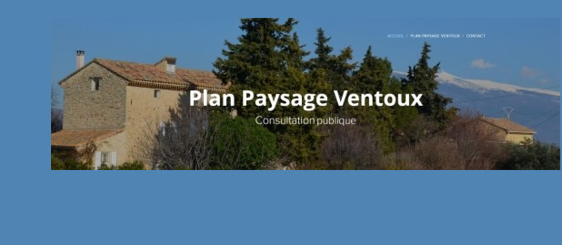 Un questionnaire en ligne sur les paysages du Ventoux